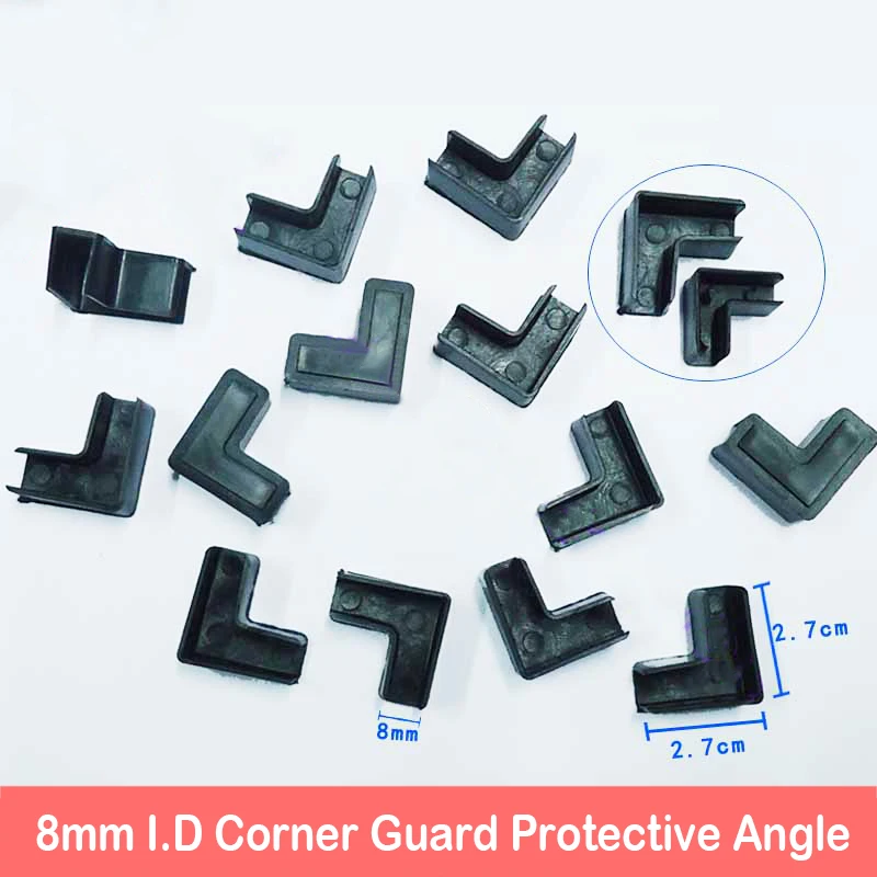 

4PCS 8mm I.D Corner Guard Protective Angle Protect Horn Glass Prevent Collision Trilateral Aquarium Fish Turtle Tank