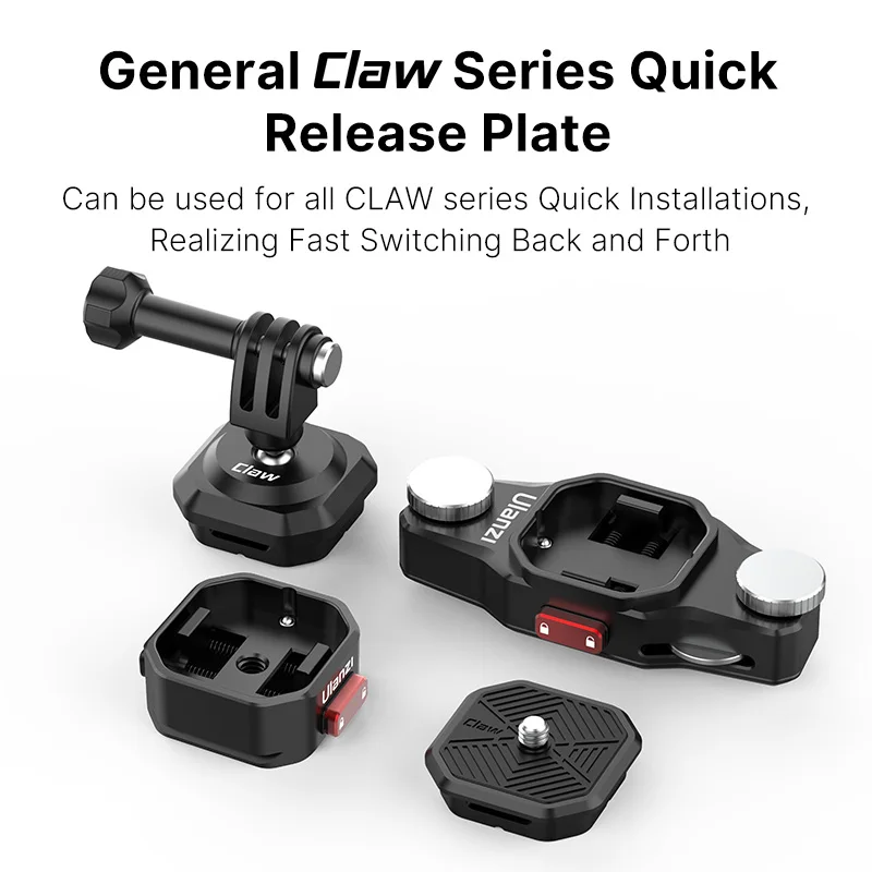 Ulanzi Claw Quick Release Plate Clamp Mount Plate Board Shoulder Strap Clamp Adapter for DSLR Gopro Action Camera Tripod Adapter
Ulanzi Claw Quick Release Plate Clamp Mount Plate Board Shoulder Strap Clamp Adapter for DSLR Gopro Action Camera Tripod Adapter
