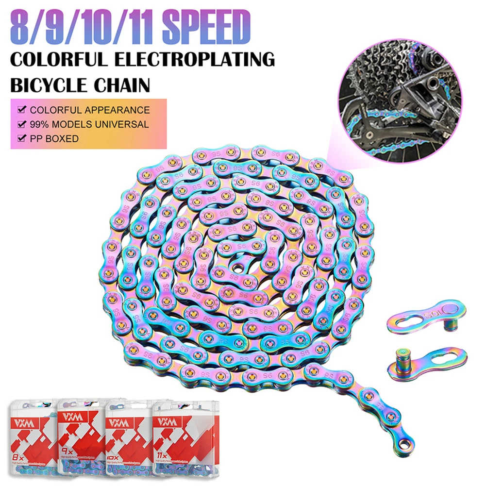 Bike Chain Sports 6/7/8/9/10/11 Speed Mountain Bike Chain 116 Links MTB Road Folding Bike Chain With 1 Pair Missing Links
Bike Chain Sports 6/7/8/9/10/11 Speed Mountain Bike Chain 116 Links MTB Road Folding Bike Chain With 1 Pair Missing Links