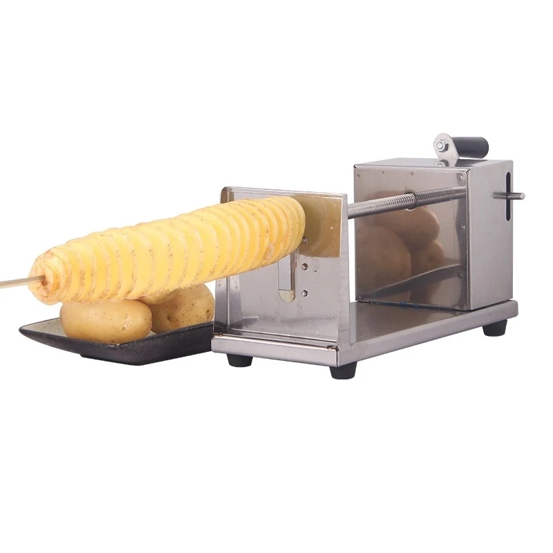 Stainless Steel Potato Slicer Chips Cutter Manual Tornado Potato Machine Spiral Twisted
Stainless Steel Potato Slicer Chips Cutter Manual Tornado Potato Machine Spiral Twisted