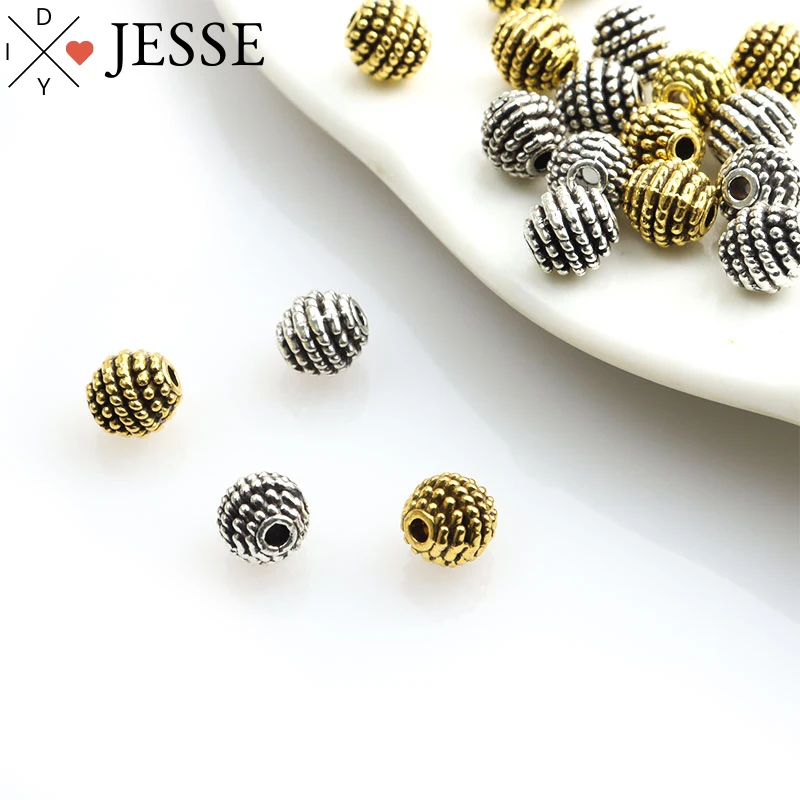 20pcs 8*8mm Metal Spacer Beads Antique Gold Silver Plated Loose Beads For Jewelry Making DIY Bracelet Necklace Handmade Findings
20pcs 8*8mm Metal Spacer Beads Antique Gold Silver Plated Loose Beads For Jewelry Making DIY Bracelet Necklace Handmade Findings