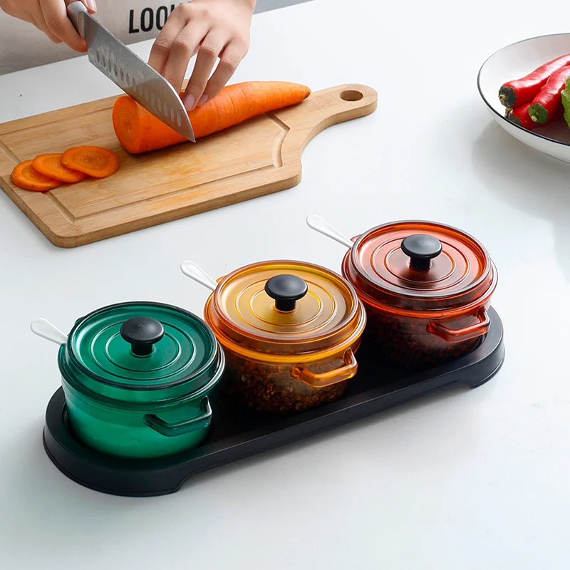 Creative Nordic Style Enamel Pot Seasoning Box Kitchen Seasoning Tank with Spoon and Cover 3 In 1 Salt Jar Sugar Storage Bottle
Creative Nordic Style Enamel Pot Seasoning Box Kitchen Seasoning Tank with Spoon and Cover 3 In 1 Salt Jar Sugar Storage Bottle