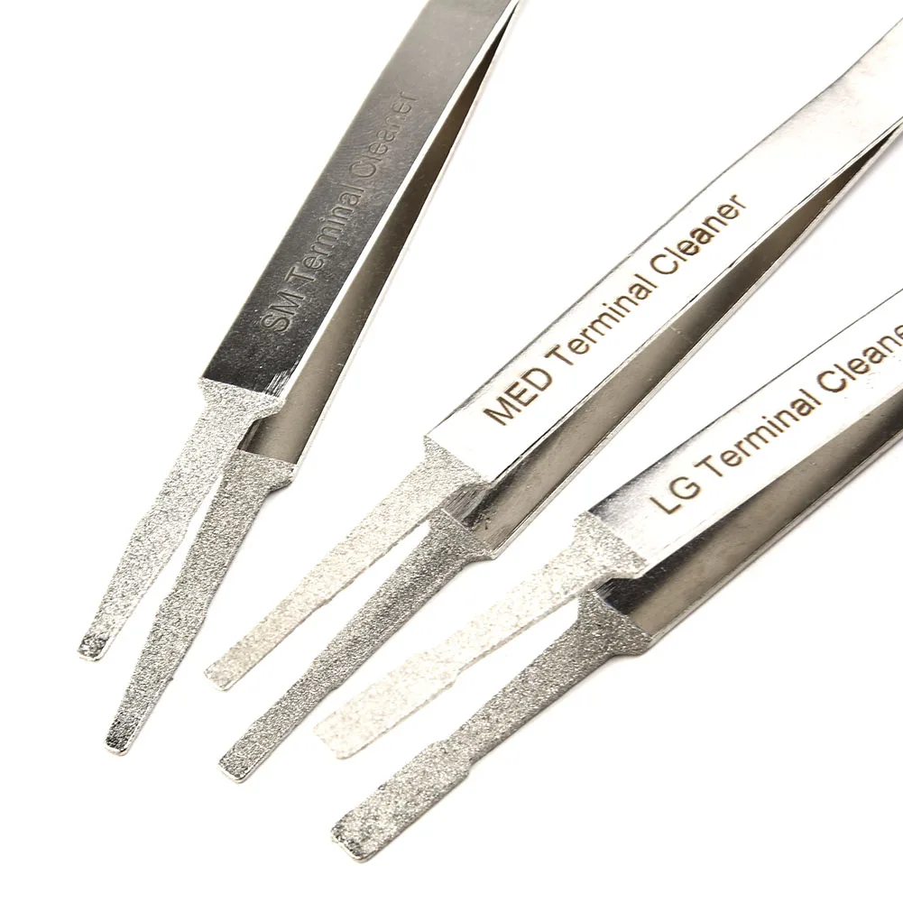 Pin Cleaning Tool Remove Corrosion,Extend Harness Life Tweezer 3pcs Connector Electric Terminal Cleaner For Cleaning Flat
Pin Cleaning Tool Remove Corrosion,Extend Harness Life Tweezer 3pcs Connector Electric Terminal Cleaner For Cleaning Flat