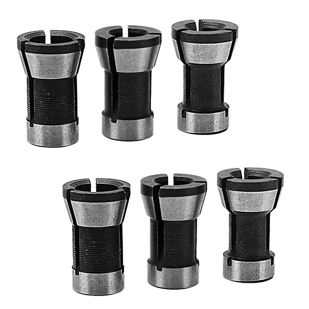 6 Pieces Router Bit Collet Chuck 6/6.35/8mm For Trimming Engraving Machine Wood Router Wood Milling Cutter Power Tool Parts
6 Pieces Router Bit Collet Chuck 6/6.35/8mm For Trimming Engraving Machine Wood Router Wood Milling Cutter Power Tool Parts