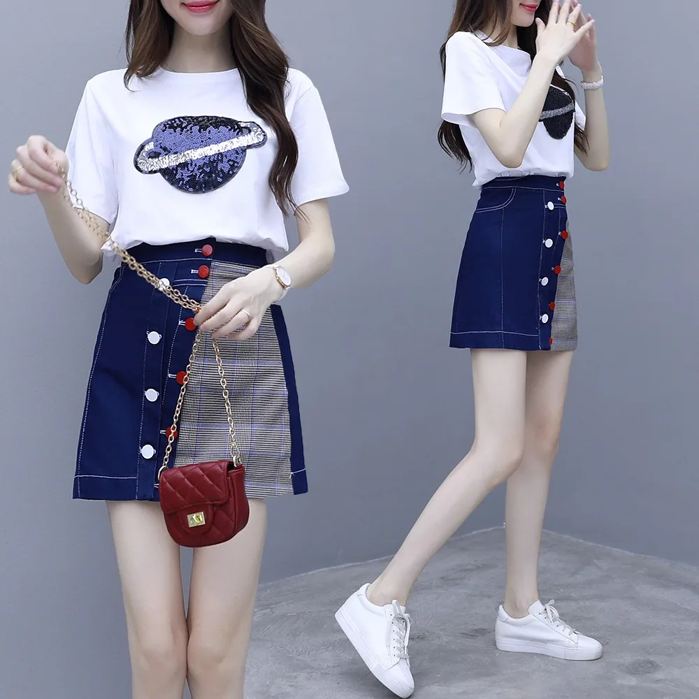 Casual Womem Button skirt Summer Shorts skirt Set Short Sleeve t Shirt Tops And Shorts Suit 2022 New Two Piece Set
Casual Womem Button skirt Summer Shorts skirt Set Short Sleeve t Shirt Tops And Shorts Suit 2022 New Two Piece Set