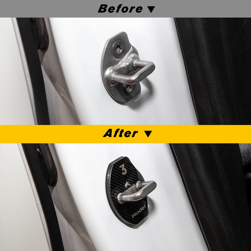 Car Door Lock Buckle Cover For Tesla Model 3 Accessories Door Lock Model 3 Carbon Fiber Aluminium Alloy Protective Rust Sticker
Car Door Lock Buckle Cover For Tesla Model 3 Accessories Door Lock Model 3 Carbon Fiber Aluminium Alloy Protective Rust Sticker