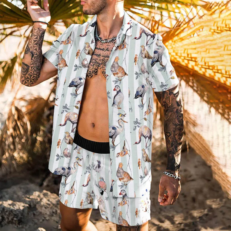 2023 New Men's shirt set 2/ piece set top + shorts low price treatment casual Hawaiian beach Men shirts handsome clothes
2023 New Men's shirt set 2/ piece set top + shorts low price treatment casual Hawaiian beach Men shirts handsome clothes