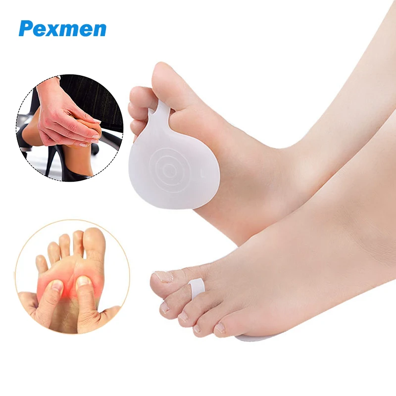 Pexmen 2Pcs Gel Metatarsal Pads Forefoot Pad Ball of Foot Cushions Shoes Insole for Rapid Pain Relief Foot Care Protector
Pexmen 2Pcs Gel Metatarsal Pads Forefoot Pad Ball of Foot Cushions Shoes Insole for Rapid Pain Relief Foot Care Protector