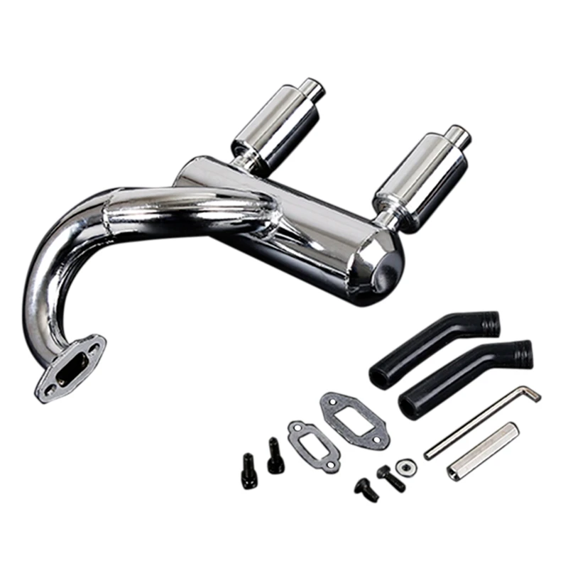Upgrade Metal Rc Car Double Mute Of Exhaust Muffler Pipe For 1/5 Rofun LT LOSI 5IVE-T Remote Control Racing Toy Truck
Upgrade Metal Rc Car Double Mute Of Exhaust Muffler Pipe For 1/5 Rofun LT LOSI 5IVE-T Remote Control Racing Toy Truck