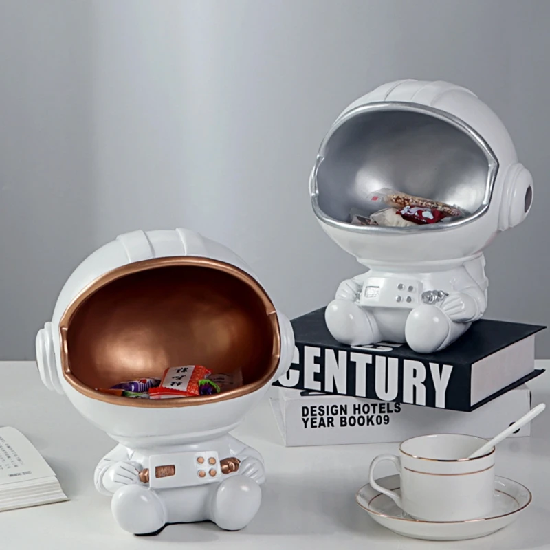 Creative Astronaut Key Storage Bowl Cartoon Spaceman Model Crafts Resin Candy Dish Art Snack Jewelry Holder Home Living Room for
Creative Astronaut Key Storage Bowl Cartoon Spaceman Model Crafts Resin Candy Dish Art Snack Jewelry Holder Home Living Room for