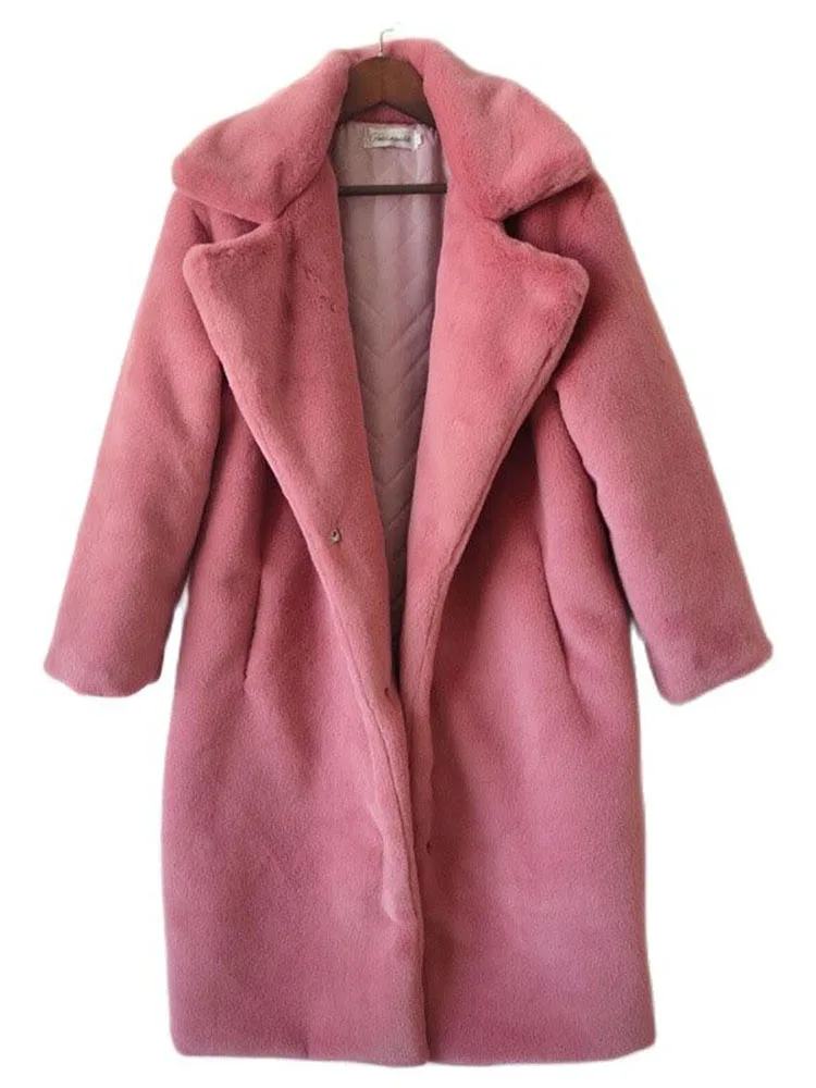 2023 New Winter Plush Thick Warm Loose Women Faux Rabbit Fur Coat Loose Lapel Fur Coat Furry Warm Fur Outerwear Loose Coat
2023 New Winter Plush Thick Warm Loose Women Faux Rabbit Fur Coat Loose Lapel Fur Coat Furry Warm Fur Outerwear Loose Coat