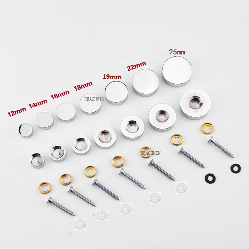 100PCS/LOT Diameter 12*H5MM Cap Screw Mirror Nails Bright Silvery Cap Glass Decorative Screws Advertising Nails
100PCS/LOT Diameter 12*H5MM Cap Screw Mirror Nails Bright Silvery Cap Glass Decorative Screws Advertising Nails