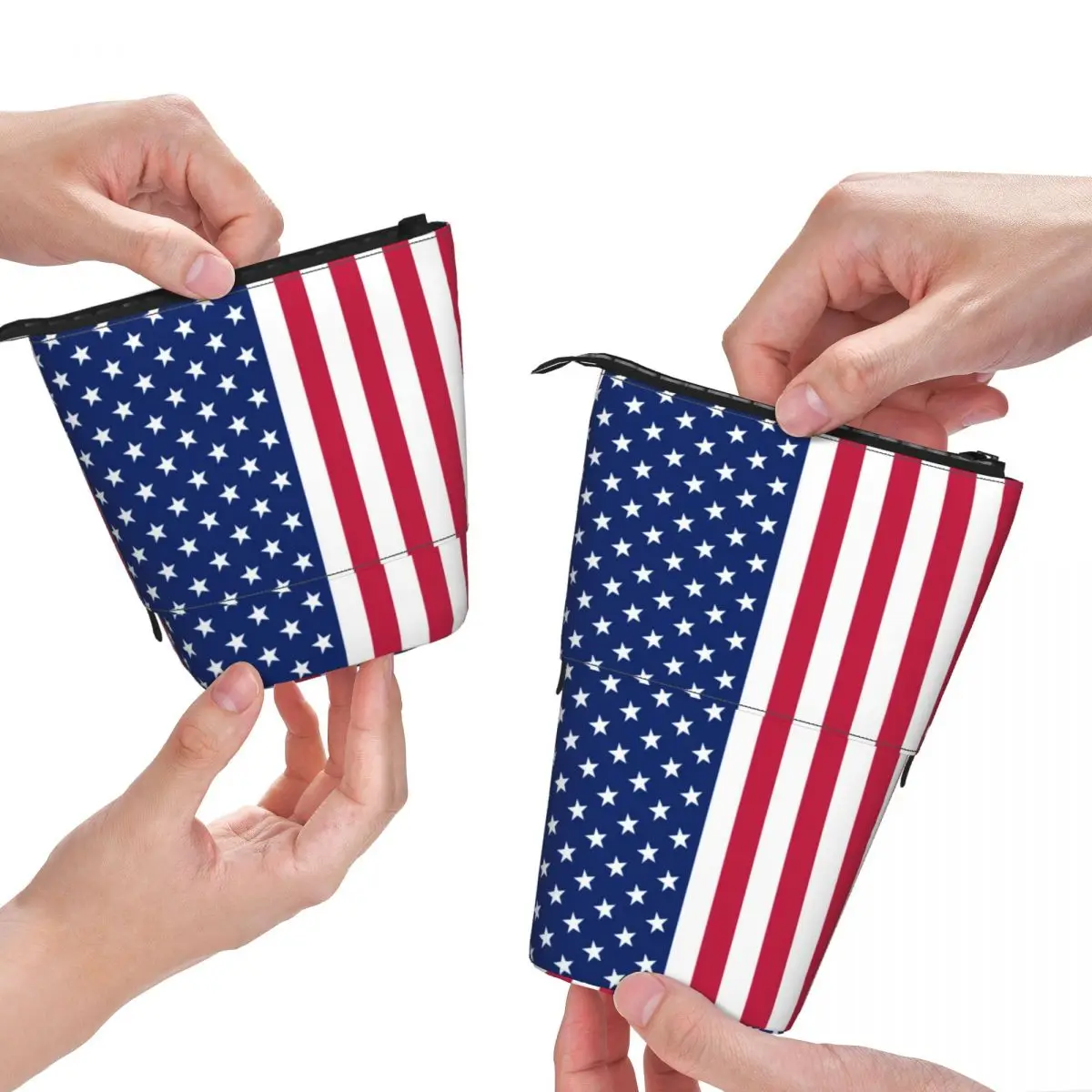 Red White Blue Star Fold Pencil Case Patriotic USA Flag Retro Standing Pencil Box Back to School Teens Pen Pouch
Red White Blue Star Fold Pencil Case Patriotic USA Flag Retro Standing Pencil Box Back to School Teens Pen Pouch