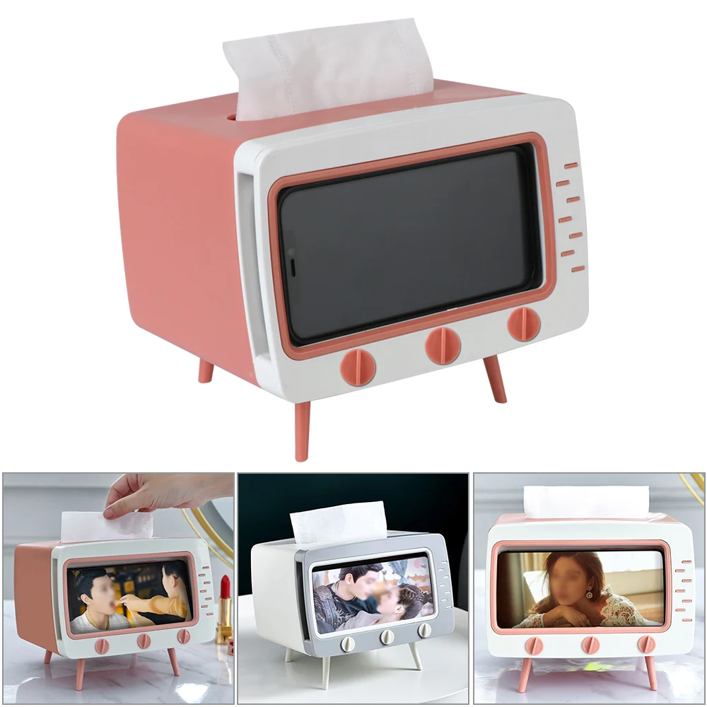 Creative Storage Napkin Case Organizer with Mobile Phone Holder Desktop Paper Holder Dispenser New TV Tissue Box Tissue Canister
Creative Storage Napkin Case Organizer with Mobile Phone Holder Desktop Paper Holder Dispenser New TV Tissue Box Tissue Canister