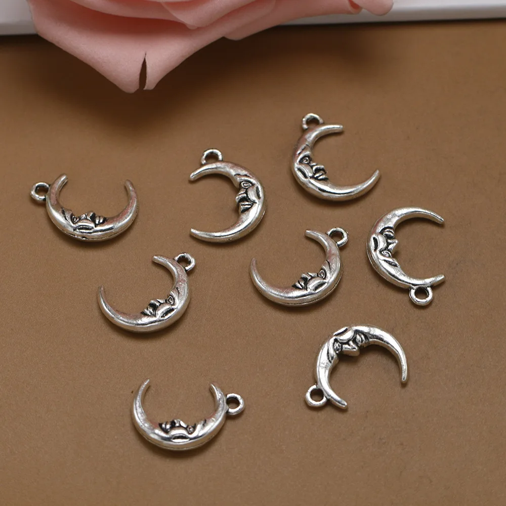 10pc 15X22mm Antique Silver Color Moon Charms Pendant for Necklace Earrings DIY Jewelry Making Handmade Craft Findings Wholesale
10pc 15X22mm Antique Silver Color Moon Charms Pendant for Necklace Earrings DIY Jewelry Making Handmade Craft Findings Wholesale