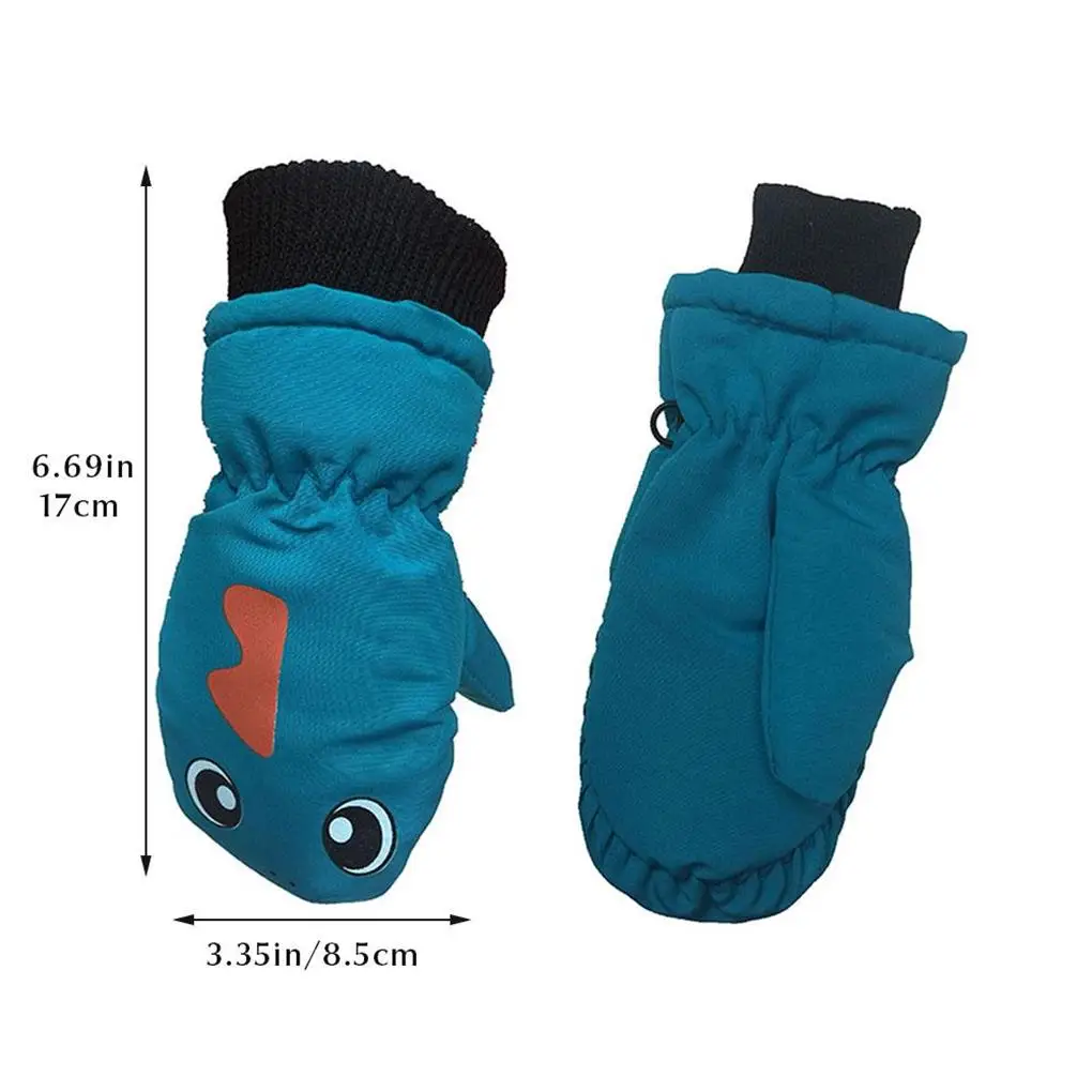 

1 пара детских лыжных перчаток, спортивные велосипедные рукавицы, переносные теплые зимние рукавицы для верховой езды, теплые рукавицы для ...