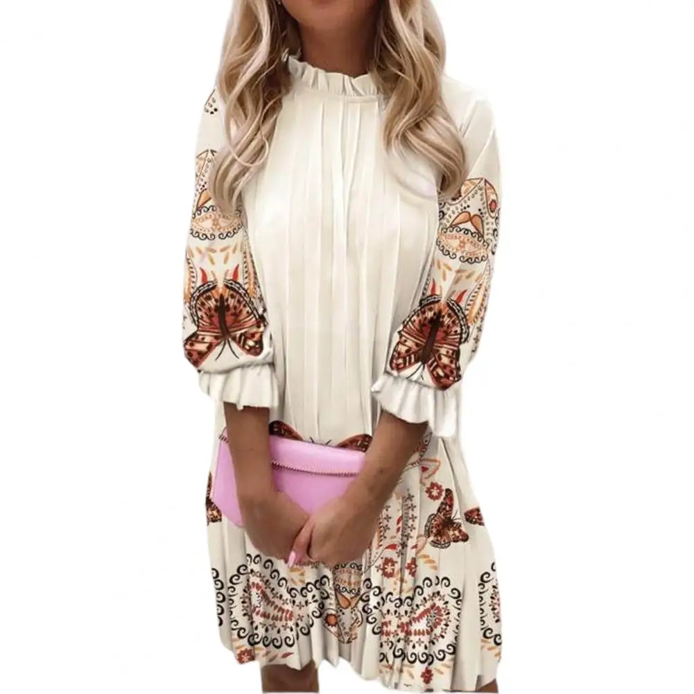 Women Mini Dress Loose Spring Autumn Butterflies Printing Casual Vacation Elegant Female Clothes
Women Mini Dress Loose Spring Autumn Butterflies Printing Casual Vacation Elegant Female Clothes