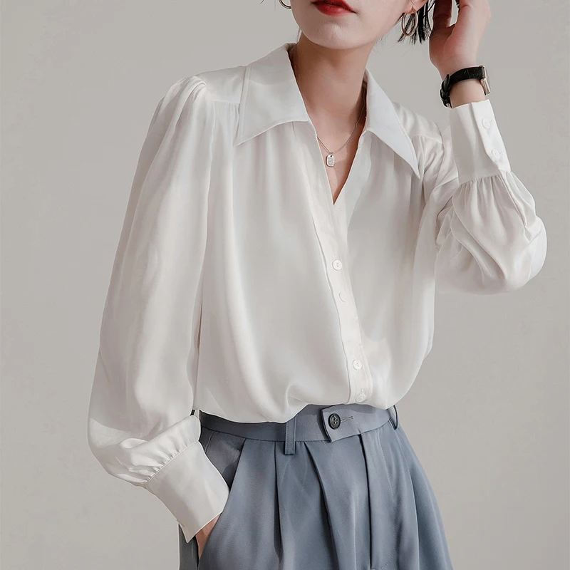 2022 Fall Blusas Turn-down Collar Long Sleeve Chiffon Shirts For Women Loose Thin See Through Tops Femininas Blouses 5375
2022 Fall Blusas Turn-down Collar Long Sleeve Chiffon Shirts For Women Loose Thin See Through Tops Femininas Blouses 5375