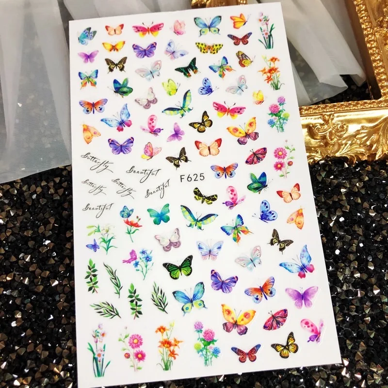 3D Nail Sticker Decals Fashion Butterfly Flowers Nail Art Decorations Stickers Sliders Manicure Accessories Nails
3D Nail Sticker Decals Fashion Butterfly Flowers Nail Art Decorations Stickers Sliders Manicure Accessories Nails