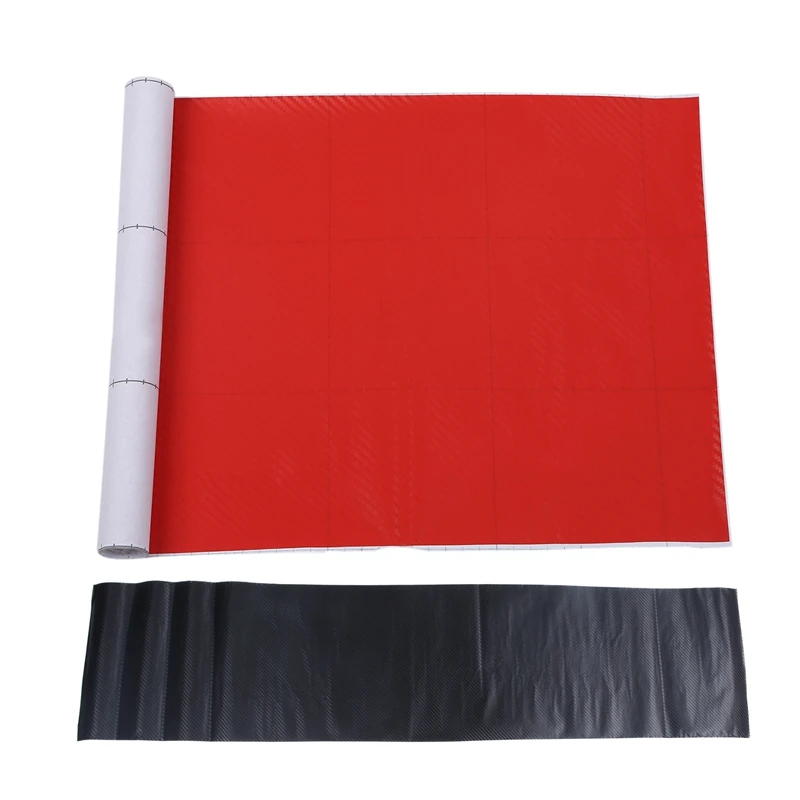 2 Pcs DIY 30X127cm 3D Carbon Fiber Decal Vinyl Film Wrap Roll Adhesive Car Sticker Sheet, Black & Red
2 Pcs DIY 30X127cm 3D Carbon Fiber Decal Vinyl Film Wrap Roll Adhesive Car Sticker Sheet, Black & Red