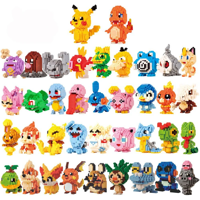 New 71 style Pokemon Blocks Small Building Blocks Cartoon Picachu Animal Mini Model Education Game Graphics Pokemon Toys
New 71 style Pokemon Blocks Small Building Blocks Cartoon Picachu Animal Mini Model Education Game Graphics Pokemon Toys