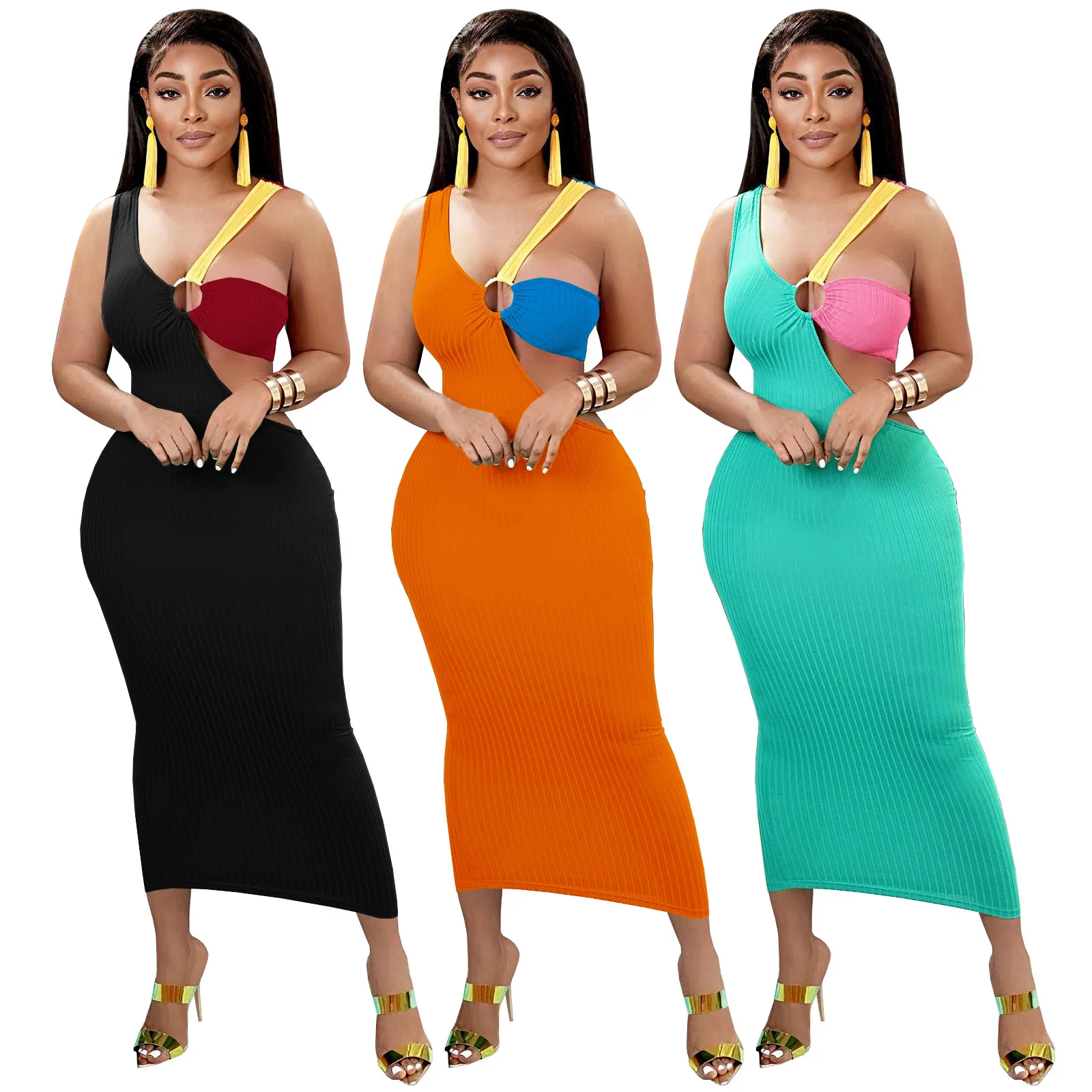 Temperamental 2022 Spring Summer European And American Women's Sexy Slim Matching Color Splicing Shoulder Dress Beach Skirt CY38
Temperamental 2022 Spring Summer European And American Women's Sexy Slim Matching Color Splicing Shoulder Dress Beach Skirt CY38