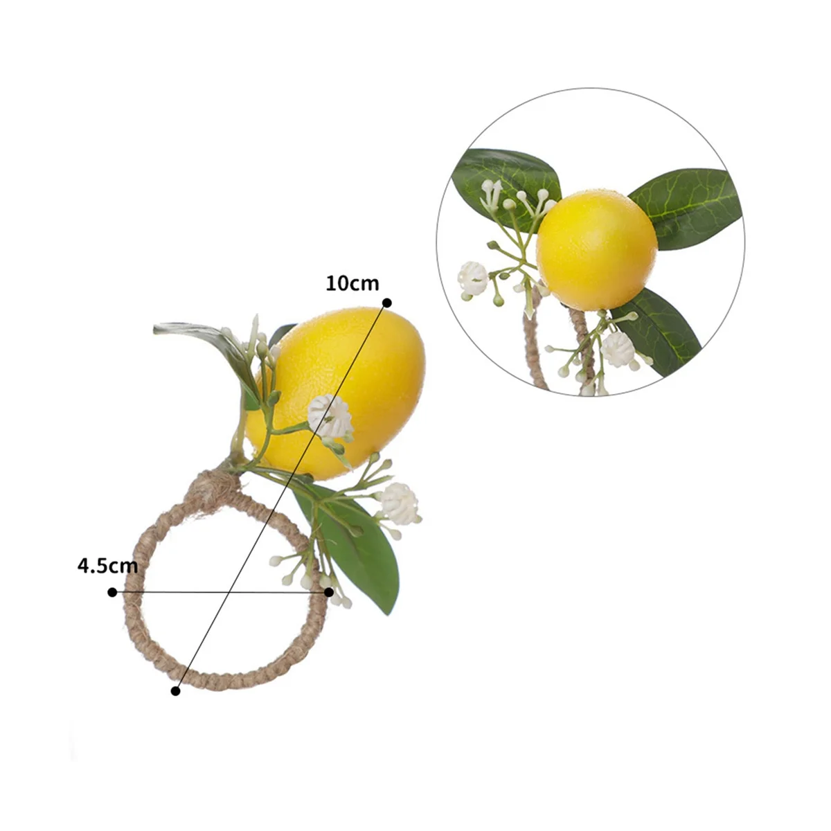 Набор колец для салфеток с лимоном, набор из 6 держателей для салфеток в форме лимона, листьев винограда, для обеденного стола, декор для банкета, свадьбы, дня рождения, Рождества
Набор колец для салфеток с лимоном, набор из 6 держателей для салфеток в форме лимона, листьев винограда, для обеденного стола, декор для банкета, свадьбы, дня рождения, Рождества