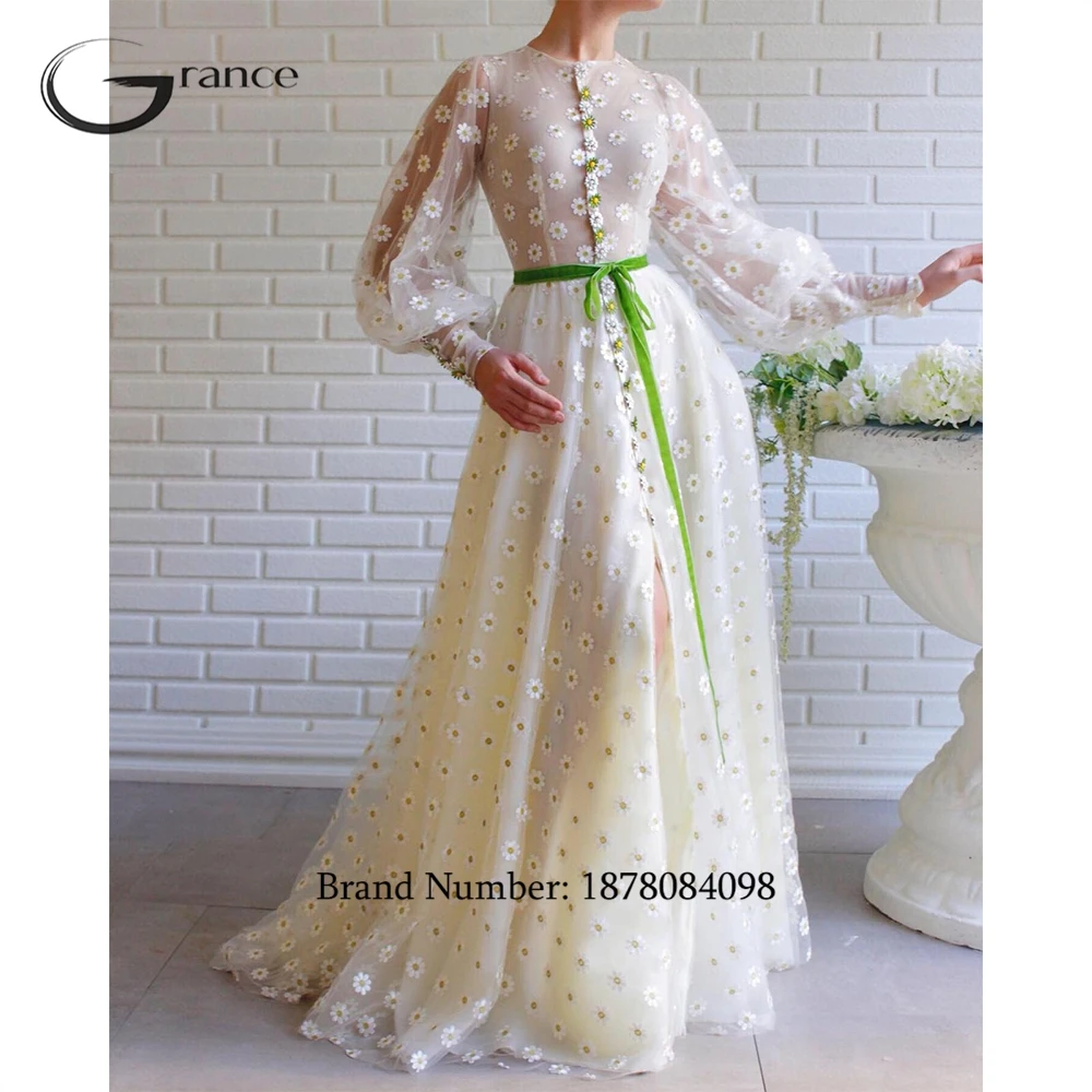 Asymmetrical Ivory Full Sleeve Prom Gowns Court Train 2022 Organza Evening Dresses with Flower Vestido De Noche 2022 Summer New
Asymmetrical Ivory Full Sleeve Prom Gowns Court Train 2022 Organza Evening Dresses with Flower Vestido De Noche 2022 Summer New
