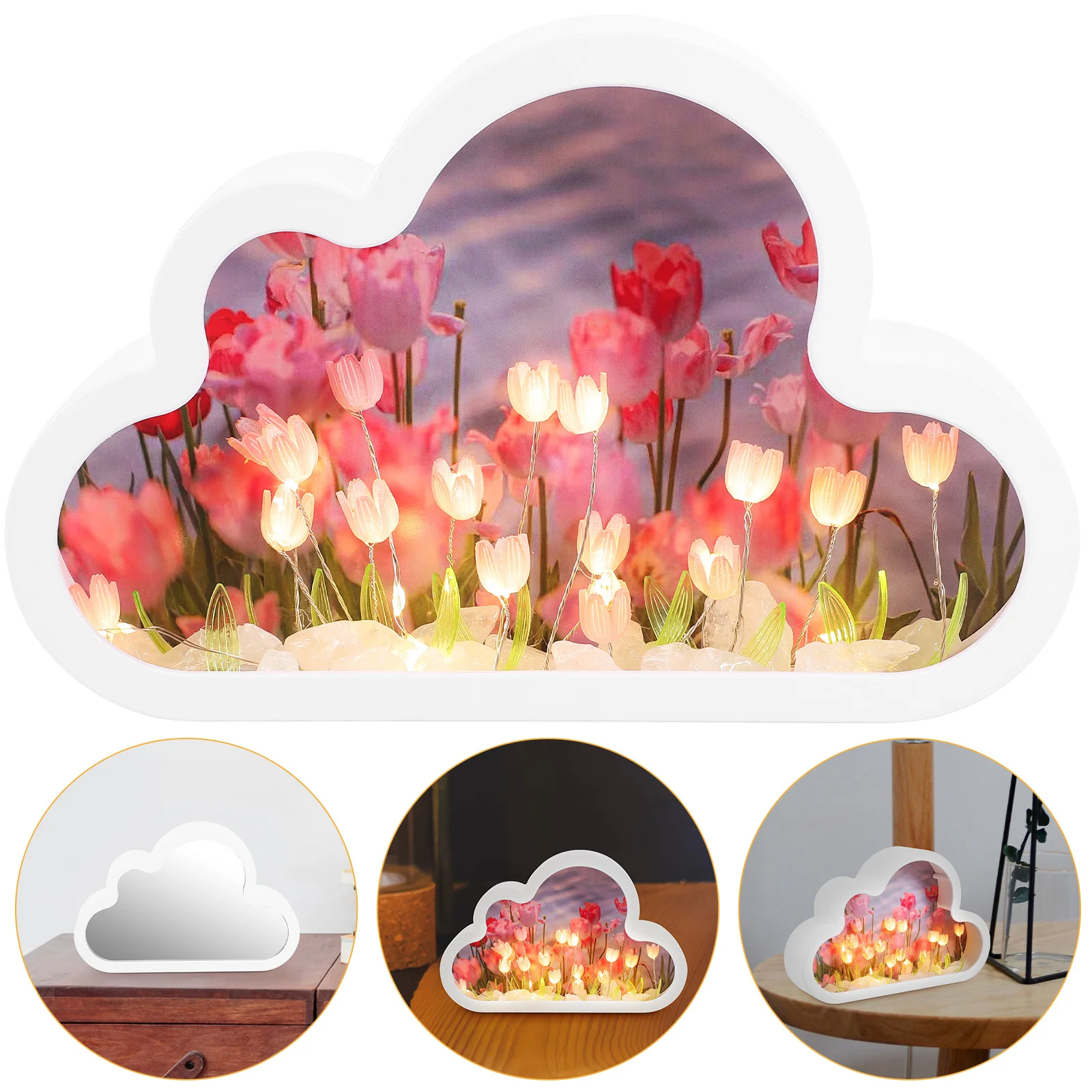 Bling Bedroom Decor DIY Tulip Night Light Mirror Lamp Turn The Lights Decorative Forever Cloud Tulips Plastic
Bling Bedroom Decor DIY Tulip Night Light Mirror Lamp Turn The Lights Decorative Forever Cloud Tulips Plastic