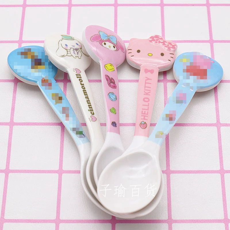 Sanrio Hello Kitty Melody Children Spoon Cartoon Cute Long Handle Soup Spoon Household Baby Food Spoon Chopsticks
Sanrio Hello Kitty Melody Children Spoon Cartoon Cute Long Handle Soup Spoon Household Baby Food Spoon Chopsticks
