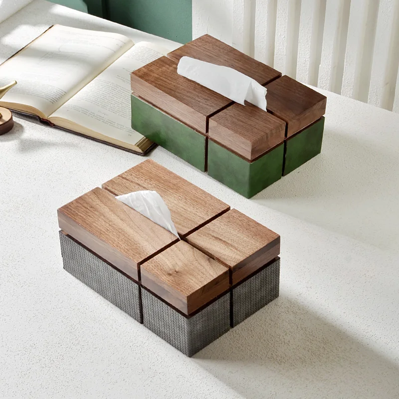 Simple Natural Solid Wood Walnut Leather Tissue Box Living Room Dining Table Storage Box Napkin Holder Kitchen Household Items
Simple Natural Solid Wood Walnut Leather Tissue Box Living Room Dining Table Storage Box Napkin Holder Kitchen Household Items