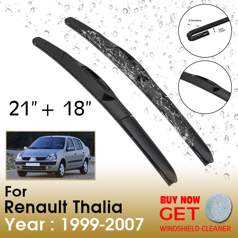 Car Wiper Blade For Renault Thalia 21"+18" 1999-2007 Front Window Washer Windscreen Windshield Wipers Blades Accessories
Car Wiper Blade For Renault Thalia 21"+18" 1999-2007 Front Window Washer Windscreen Windshield Wipers Blades Accessories