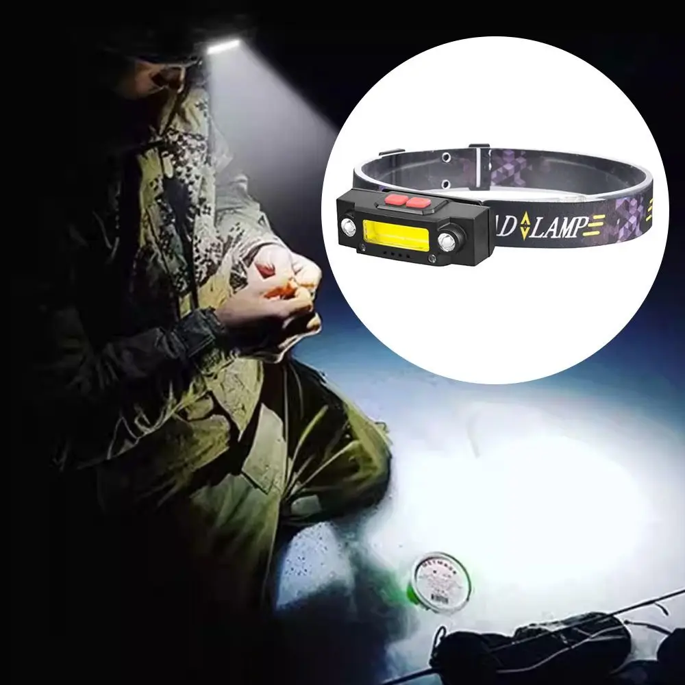 High Quality Lightweight Outdoor Induction Head Light COB Headlamps Head-Mounted Light For Running Cycling 
High Quality Lightweight Outdoor Induction Head Light COB Headlamps Head-Mounted Light For Running Cycling