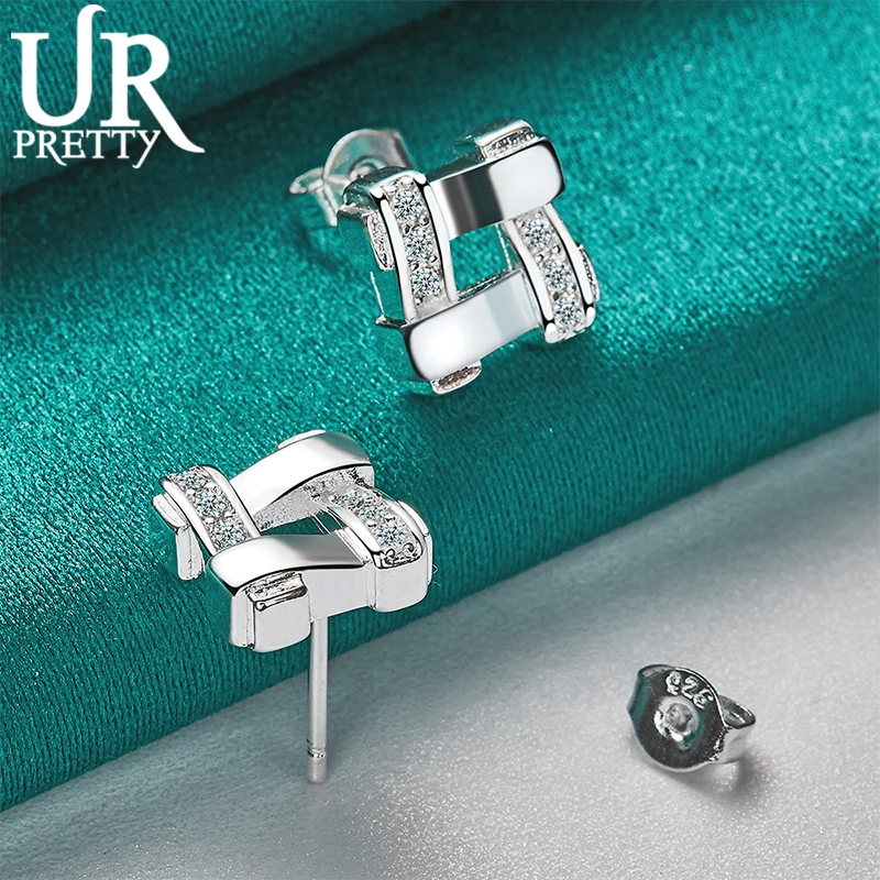 URPRETTY 925 Sterling Silver Irregular Square Earring For Women Fashion Wedding Engagement Party Jewelry Charm Gift
URPRETTY 925 Sterling Silver Irregular Square Earring For Women Fashion Wedding Engagement Party Jewelry Charm Gift