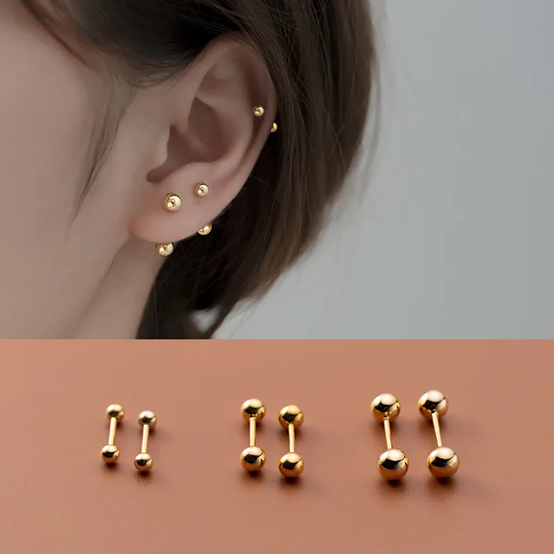 925 Sterling Silver Multicolor Bead Stud Earrings Ear Sticks Piercing Fashion Jewelry For Women
925 Sterling Silver Multicolor Bead Stud Earrings Ear Sticks Piercing Fashion Jewelry For Women