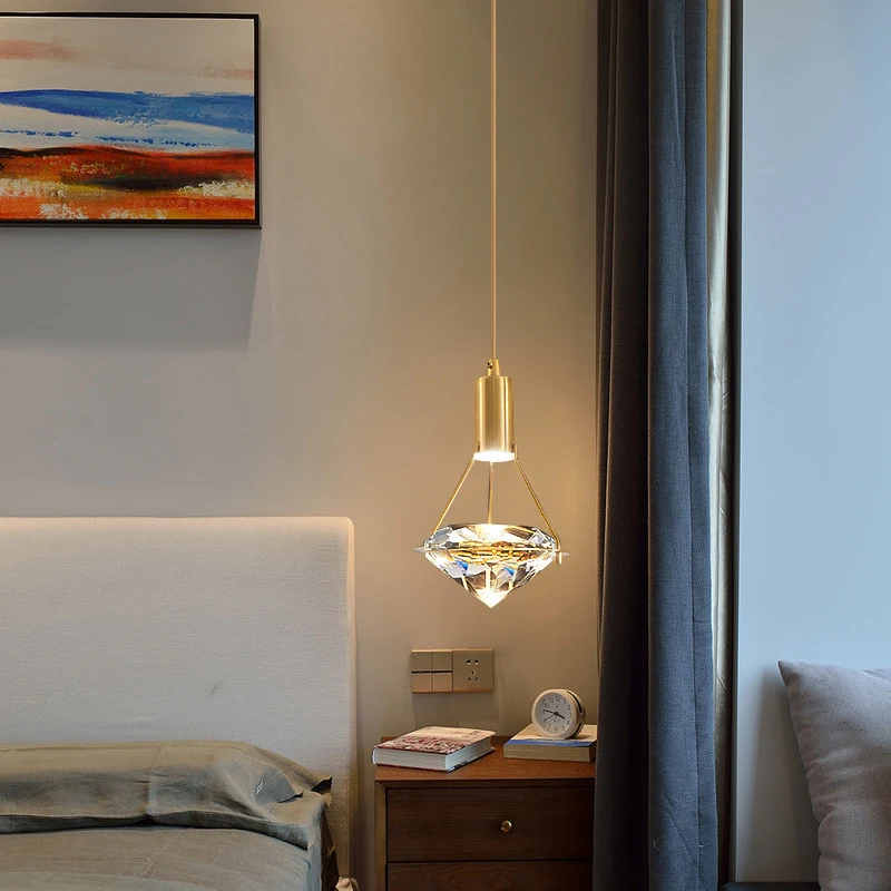 Crystal Modern LED Pendant Light Hanging Lamp for Ceiling Bedside Bedroom Living Room Nordic Simple Iron Light-fixture Luminaire
Crystal Modern LED Pendant Light Hanging Lamp for Ceiling Bedside Bedroom Living Room Nordic Simple Iron Light-fixture Luminaire