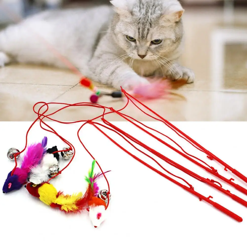 Cat Toy Plastic Funny Cat Teaser Mouse Shape Interactive for Indoor Pet Toy Teaser Stick Stick Fishing Rod Kitten Cat
Cat Toy Plastic Funny Cat Teaser Mouse Shape Interactive for Indoor Pet Toy Teaser Stick Stick Fishing Rod Kitten Cat