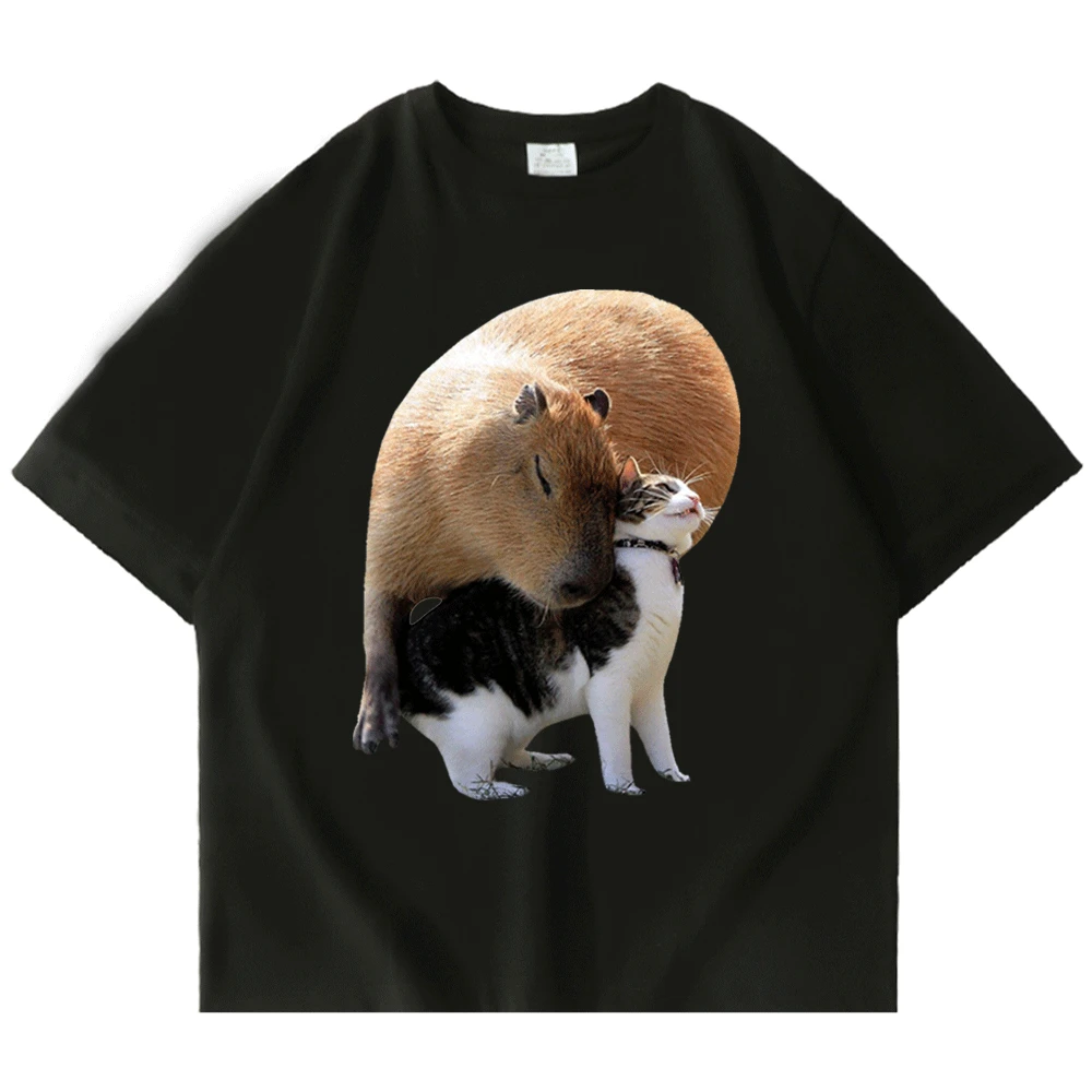 Capybara T Shirt Harajuku Hip Hop Funny Tee Shirt Men Women Streetwear Tshirt Short Sleeve Tops Cotton for T-shirt Male Clothing
Capybara T Shirt Harajuku Hip Hop Funny Tee Shirt Men Women Streetwear Tshirt Short Sleeve Tops Cotton for T-shirt Male Clothing