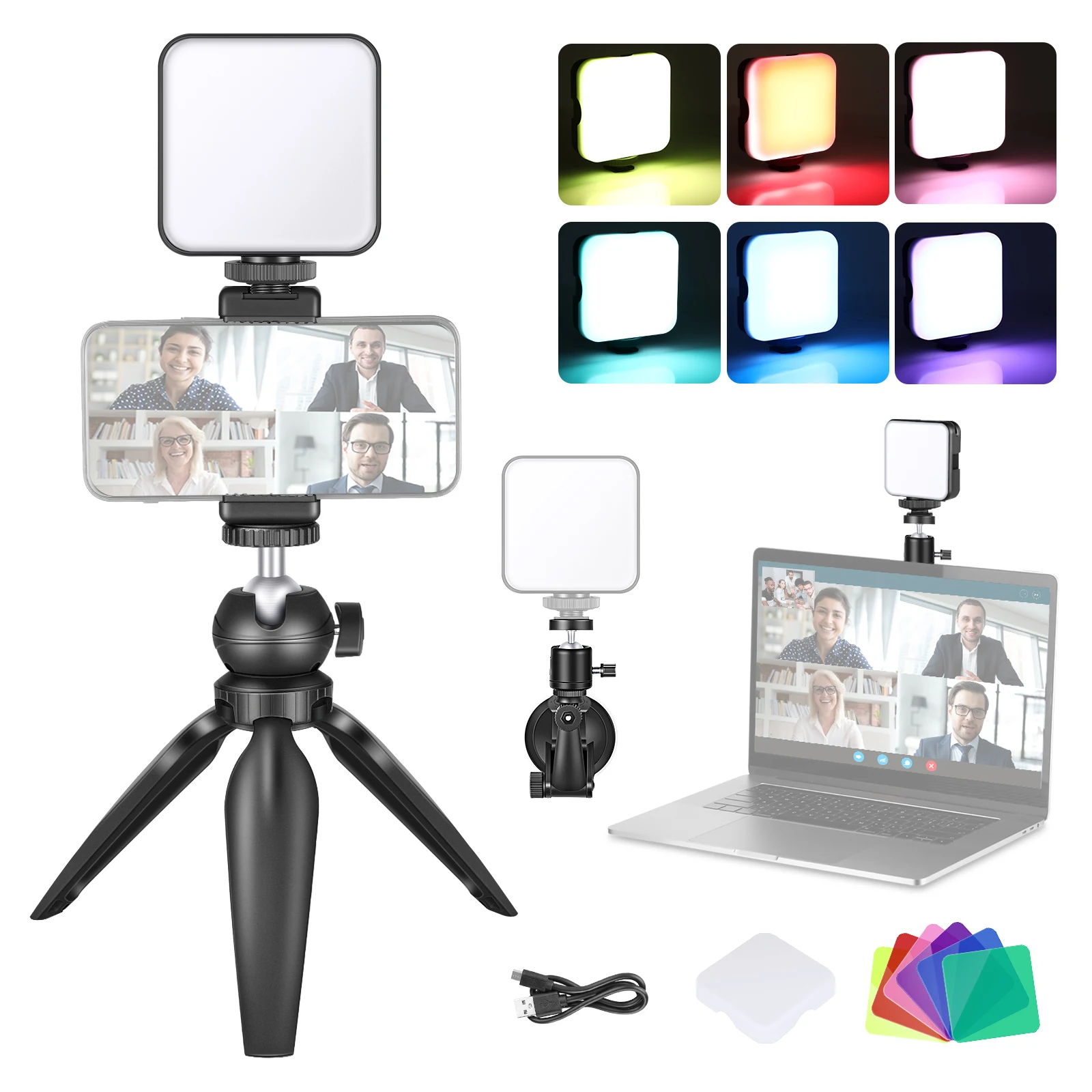 Neewer Video Conference Lighting Kit with Tripod, Color Filter for Remote Working/Zoom Calls/Self Broadcasting/Live Streaming
Neewer Video Conference Lighting Kit with Tripod, Color Filter for Remote Working/Zoom Calls/Self Broadcasting/Live Streaming