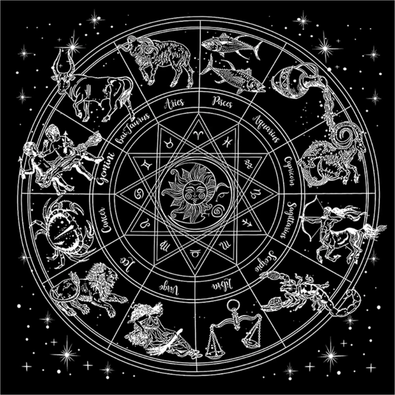 448D 60x60cm Tarot Card Tablecloth Flannel Geometric Figure Divination Altar Cloth Board Game Oracles Card Pad Runes Support
448D 60x60cm Tarot Card Tablecloth Flannel Geometric Figure Divination Altar Cloth Board Game Oracles Card Pad Runes Support