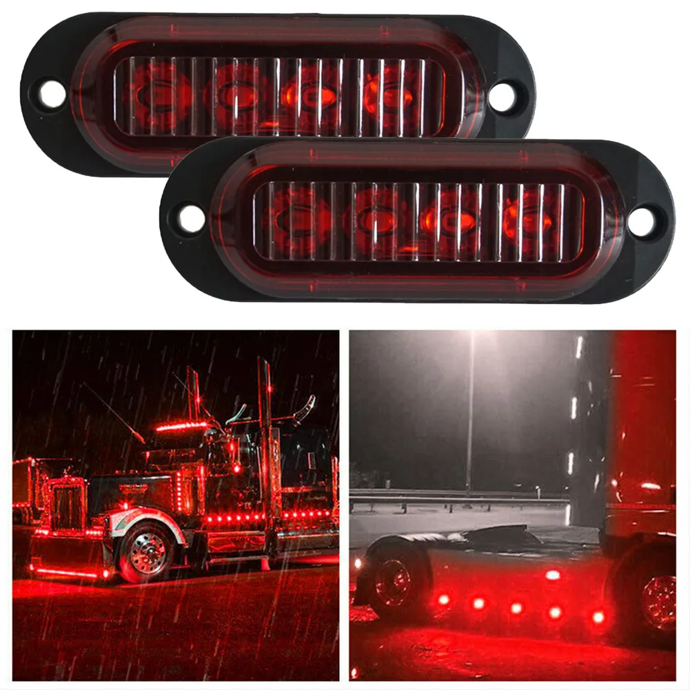 2x LED Side Marker Lights 12-24V Red Clearance Trailer Truck RV LED Light Lamp Waterproof Signal Lamp Outdoor Safety Warning
2x LED Side Marker Lights 12-24V Red Clearance Trailer Truck RV LED Light Lamp Waterproof Signal Lamp Outdoor Safety Warning