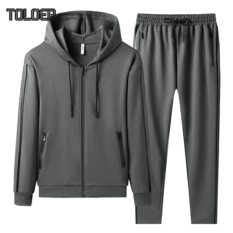 Men's Sportswear Casual Set Spring Autumn Tracksuits 2 Pieces Sets Homme New Clothes Zipper Hoodies + Pants Suit Male Plus Size
Men's Sportswear Casual Set Spring Autumn Tracksuits 2 Pieces Sets Homme New Clothes Zipper Hoodies + Pants Suit Male Plus Size