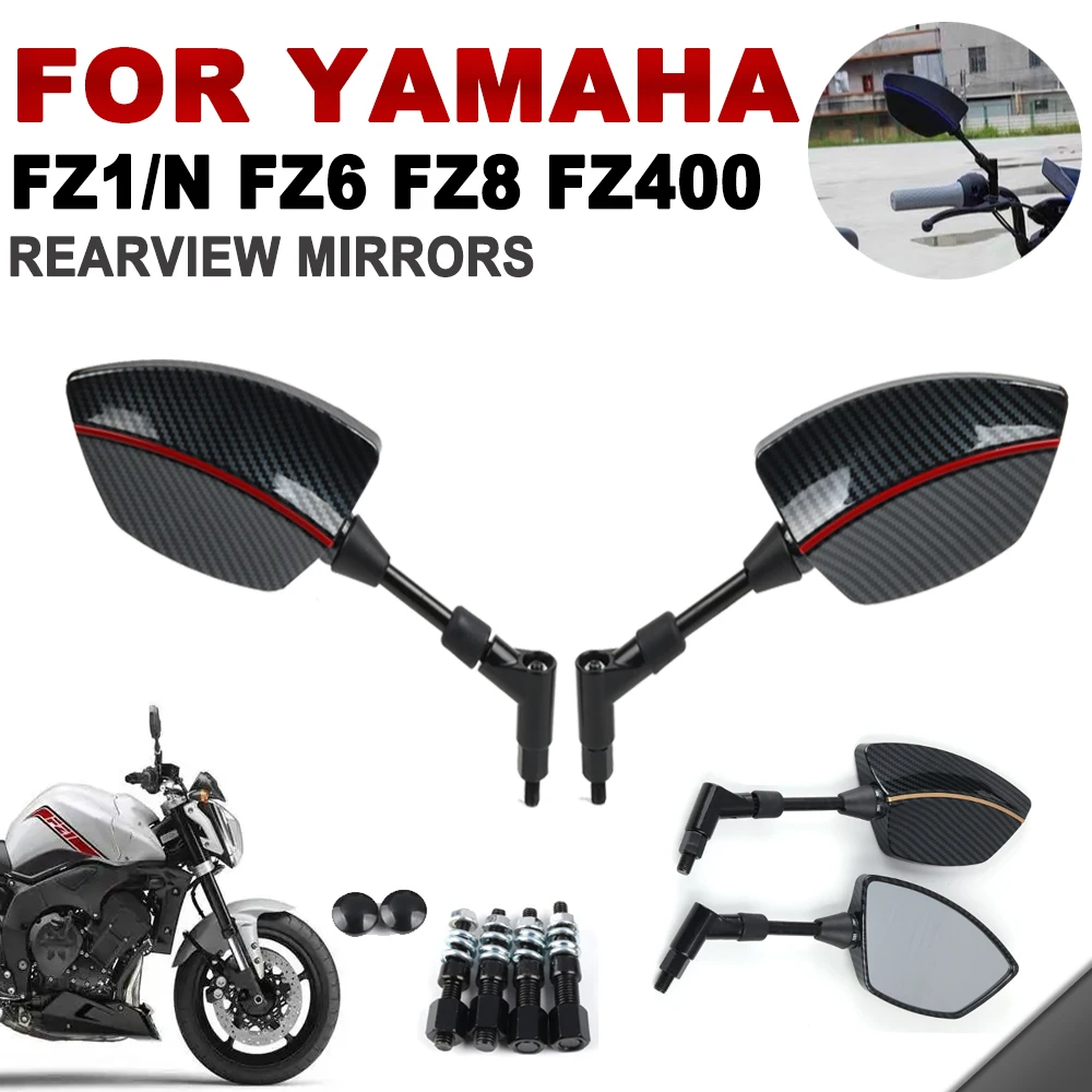 For Yamaha FZ1 FZ1N FZ8 FZ6 FZ400 FZS150 FAZER FZ 1 FZ 6 FZ 8 Motorcycle Accessories Rearview Side Mirrors Carbon Fiber Pattern
For Yamaha FZ1 FZ1N FZ8 FZ6 FZ400 FZS150 FAZER FZ 1 FZ 6 FZ 8 Motorcycle Accessories Rearview Side Mirrors Carbon Fiber Pattern