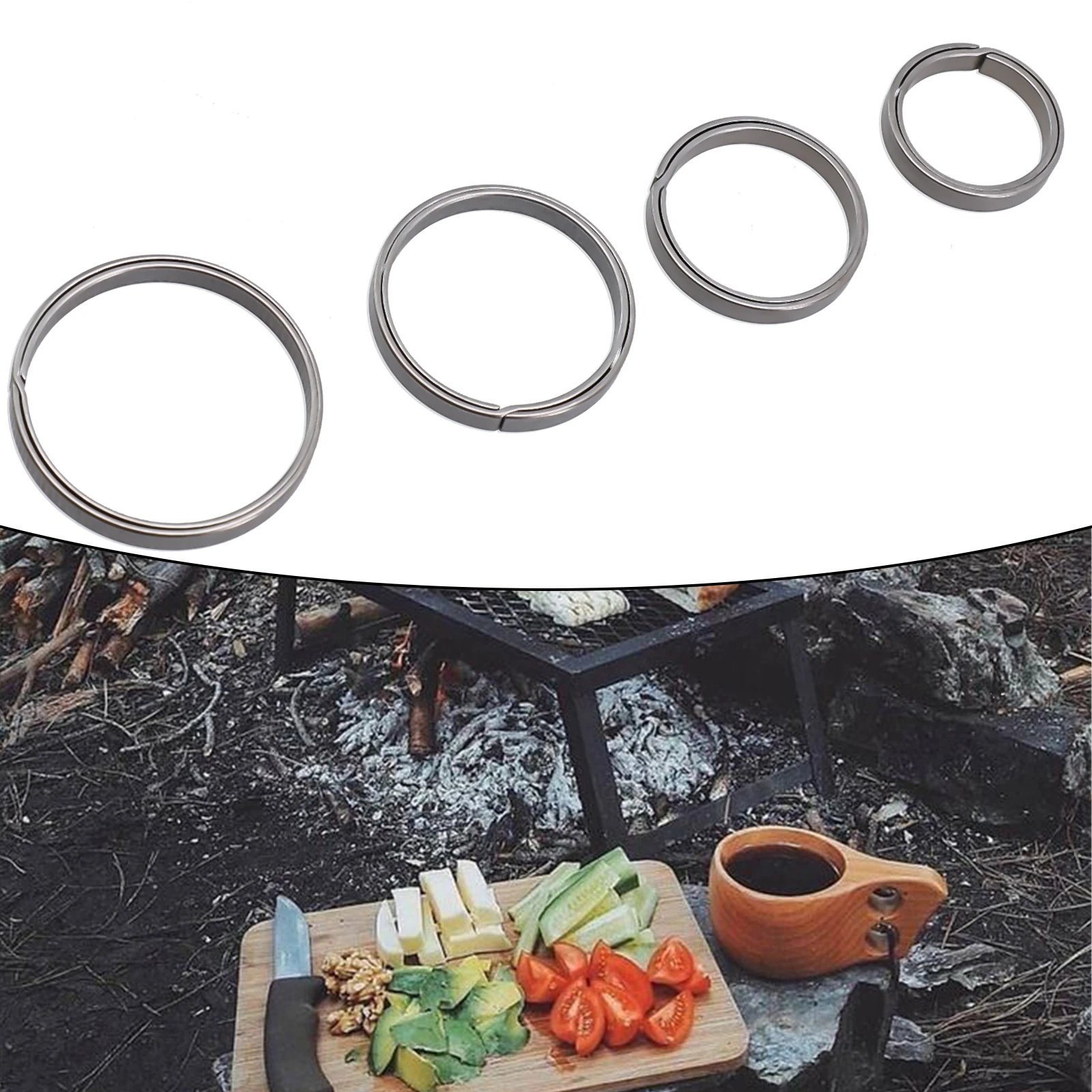 4PCS Top Titanium Key Ring Titanium Alloy Car Key Chain 17/20/24/29mm Ring Organizer Outdoor Tools Car Keychian Accessories
4PCS Top Titanium Key Ring Titanium Alloy Car Key Chain 17/20/24/29mm Ring Organizer Outdoor Tools Car Keychian Accessories