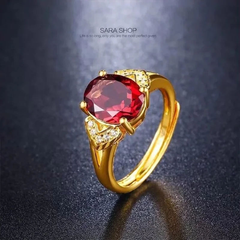 Female Pure Copy Real 18k Yellow Gold 999 24k Ring 24. Colorless Fashion 520 Valentine's Gift for Mother's Day Never Fade Jewelr
Female Pure Copy Real 18k Yellow Gold 999 24k Ring 24. Colorless Fashion 520 Valentine's Gift for Mother's Day Never Fade Jewelr