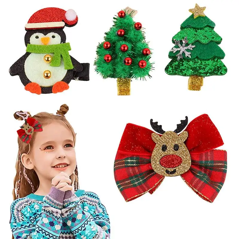 Christmas Hair Clips 4pcs Fabric Festive Toddler Hair Clips Cute Hair Accessory Hairpin With Classic Christmas Elements For
Christmas Hair Clips 4pcs Fabric Festive Toddler Hair Clips Cute Hair Accessory Hairpin With Classic Christmas Elements For