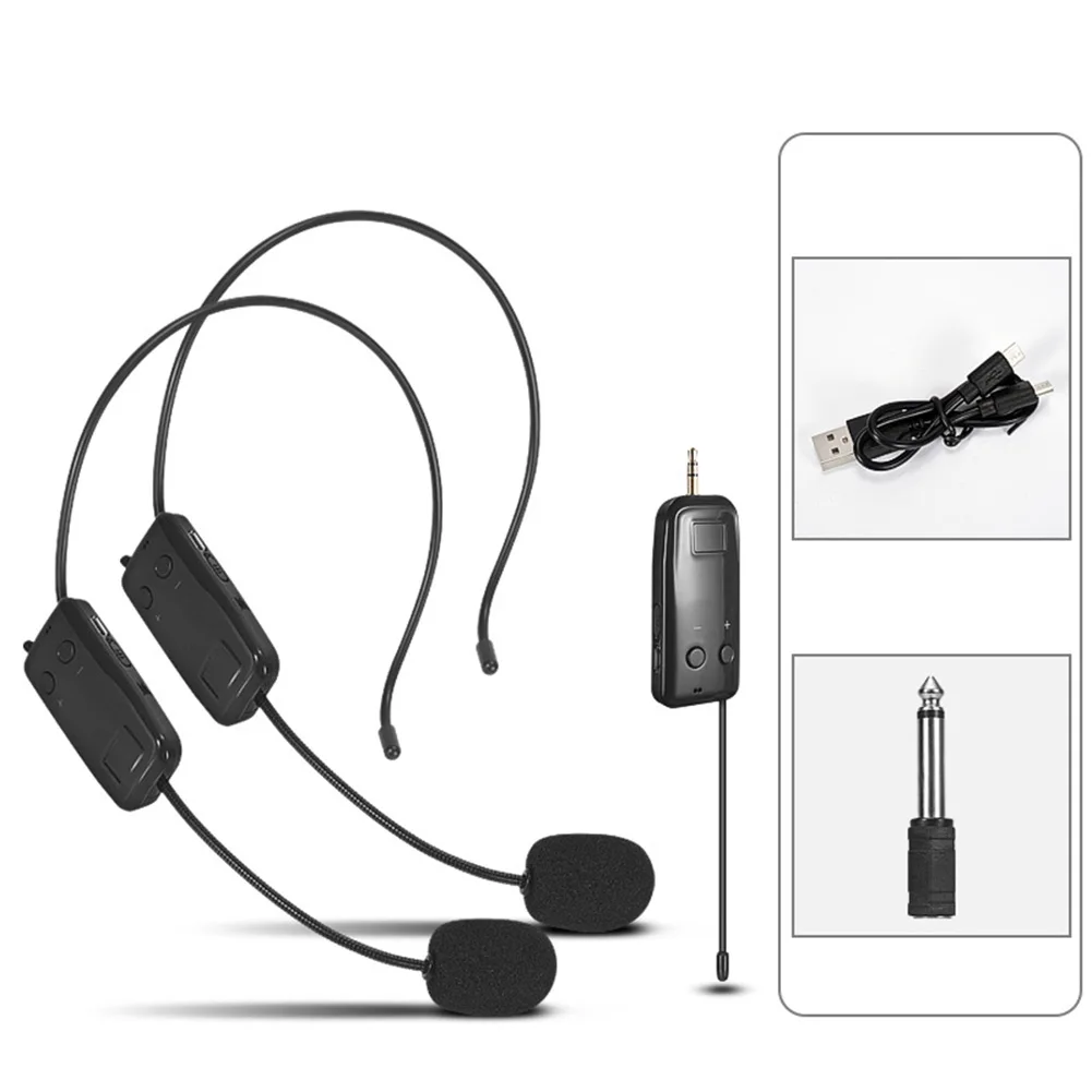 2.4G Wireless Microphone Megaphone Headset Radio Mic With 3.5mm To 6.5mm Adapter/Headset Mic Transmitter For Teaching Tour Guide
2.4G Wireless Microphone Megaphone Headset Radio Mic With 3.5mm To 6.5mm Adapter/Headset Mic Transmitter For Teaching Tour Guide