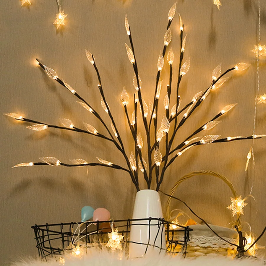 3 Pack 20 LED Willow Tree Branch Light USB Powered Lighted Branches Vase Filler Willow Twig Lighted Branch for Christmas Decor
3 Pack 20 LED Willow Tree Branch Light USB Powered Lighted Branches Vase Filler Willow Twig Lighted Branch for Christmas Decor