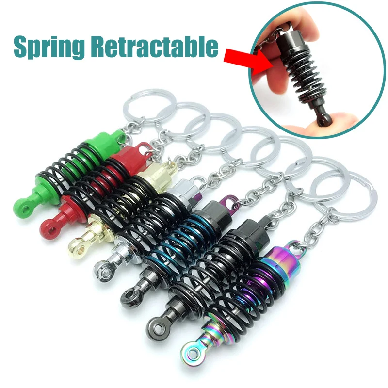 New Fashion Car Shock Absorber Keychain Suspension For Car Lovers Creative Unisex Car Bag Metal Spring Keyrings Pendant Gifts
New Fashion Car Shock Absorber Keychain Suspension For Car Lovers Creative Unisex Car Bag Metal Spring Keyrings Pendant Gifts