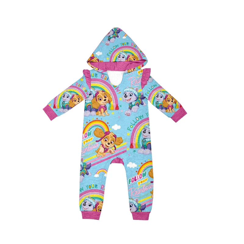 wholesale fall long sleeves baby rompers rainbow cartoon puppy print hooded coverall bodysuit
wholesale fall long sleeves baby rompers rainbow cartoon puppy print hooded coverall bodysuit